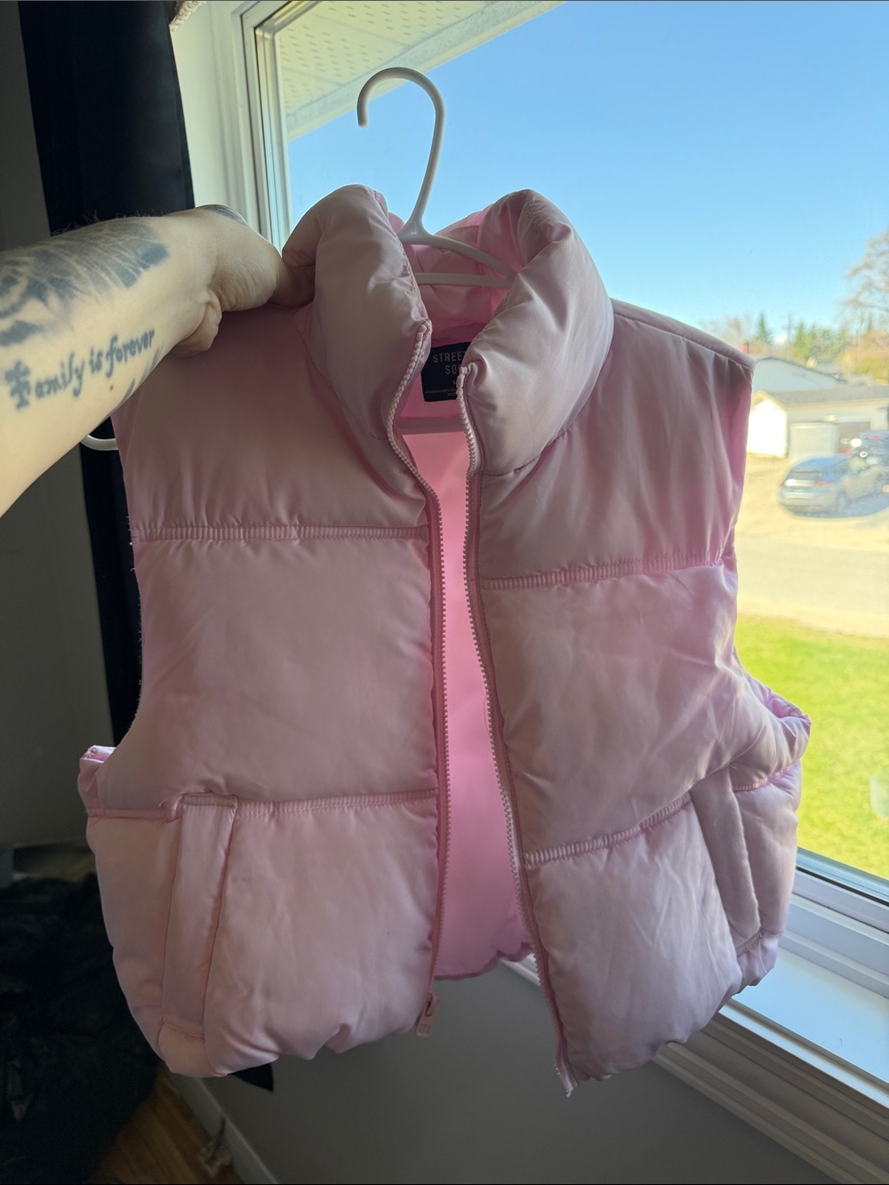Streetwear Society Light Pink Puffer Vest
